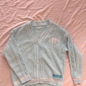 Taylor Swift 1989 (Taylor’s Version) Blue Cardigan- Size Large, Good Condition